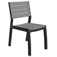 Садовый стул Keter Harmony Пластик/ Пластик/ Black Серый