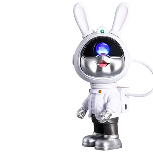 Проектор звезд Starry Sky Galaxy Nightlight Rabbit K2306 Черный White photo 2