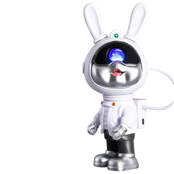 Проектор звезд Starry Sky Galaxy Nightlight Rabbit K2306 Черный White photo 2