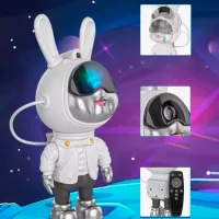 Proiector de stele Starry Sky Galaxy Nightlight Rabbit K2306 Black White photo 9
