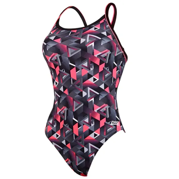 Costum de baie pentru femei Zoggs chaos piped sprintback 34/ Multicolor photo 1