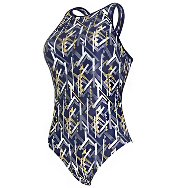 Costum de baie pentru femei Zoggs chaos piped sprintback 34/ Multicolor photo 1