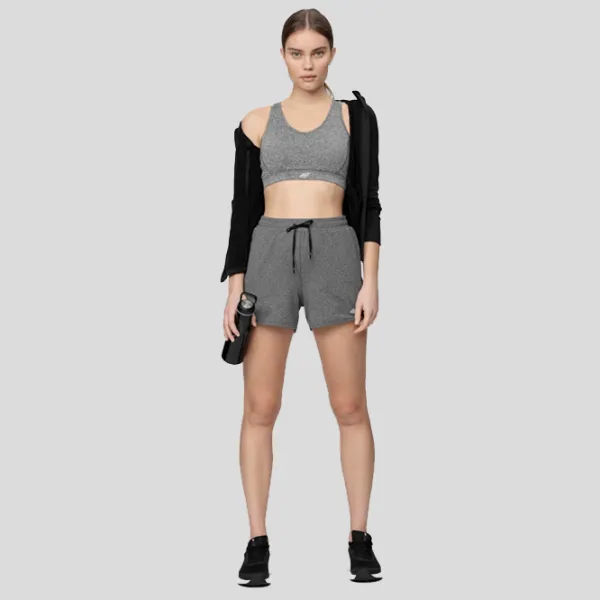 Pantaloni scurți pentru femei 4F nosh4-skdf001 S/ Grey photo 4