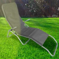 Șezlong Strend Pro Jamaica Metal/ Stofă/ Gray Inox photo 3