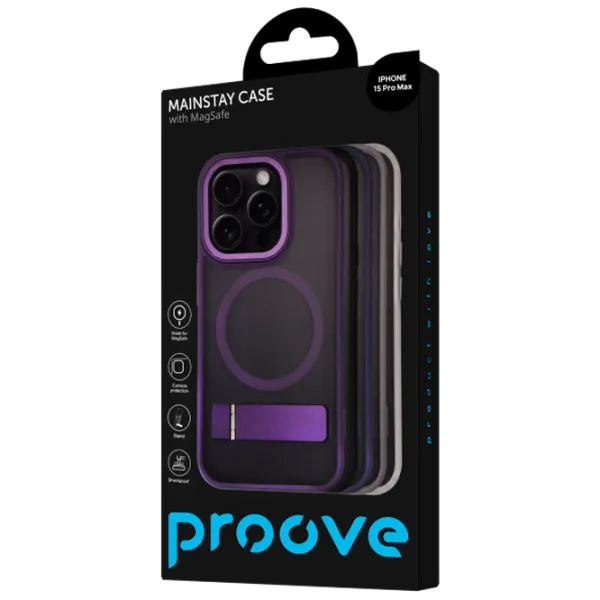 Чехол для смартфона Apple iPhone 15 Pro Max Proove/ MagSafe Back/ ТПУ/ Прозрачный Black photo 3