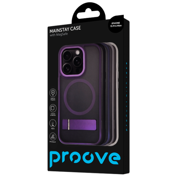 Чехол для смартфона Apple iPhone 15 Pro Max Proove/ MagSafe Back/ ТПУ/ Прозрачный Black photo 3