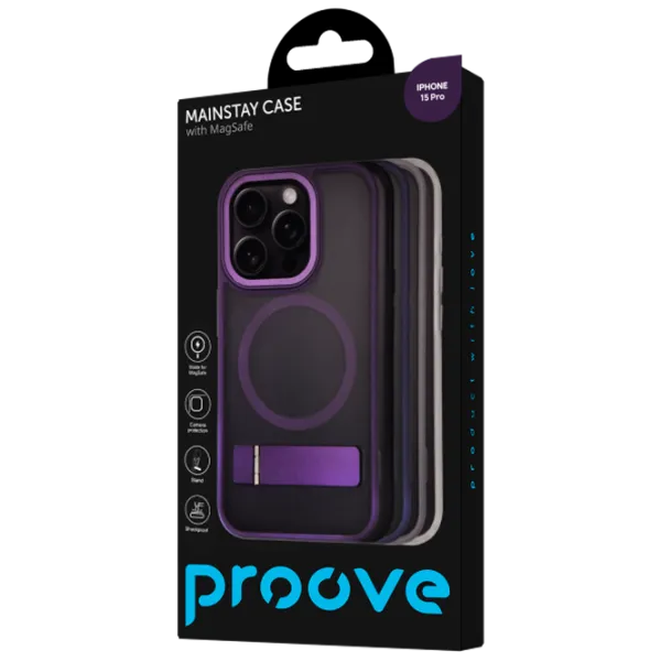 Чехол для смартфона Apple iPhone 15 Pro Proove/ MagSafe Back/ ТПУ/ Deep Пурпурный photo 3