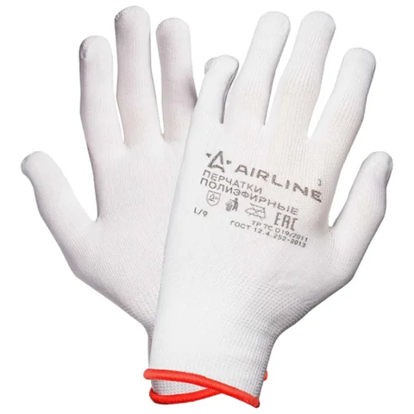 Защитные перчатки Airline ADWG005 Cotton/ White photo 1