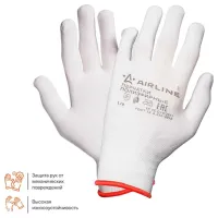 Mănuși de protecție Airline ADWG005 Cotton/ White photo 2