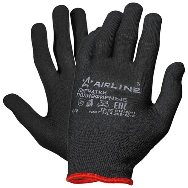 Mănuși de protecție Airline ADWG007 Poliester/ Black photo 1