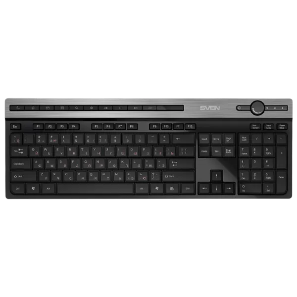 Tastatură Sven KB-E5500W Fără fir/ Black photo 1