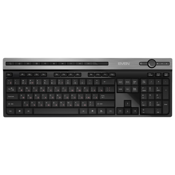 Tastatură Sven KB-E5500W Fără fir/ Black photo 1