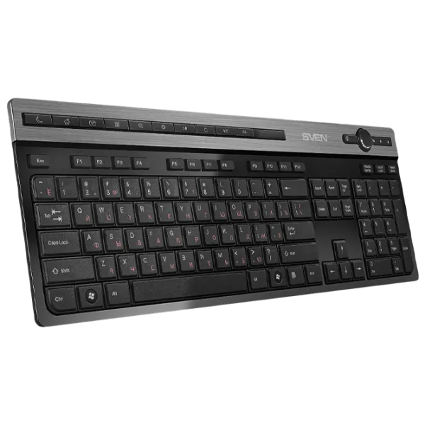 Tastatură Sven KB-E5500W Fără fir/ Black photo 4