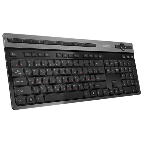 Tastatură Sven KB-E5500W Fără fir/ Black photo 4