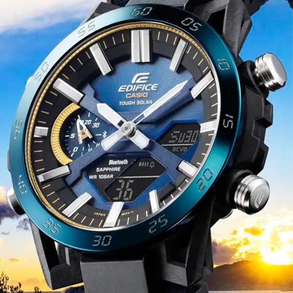 Ceas de mână pentru bărbați Casio ECB-2000SS-2AER Cuarț/ 48 mm photo 3