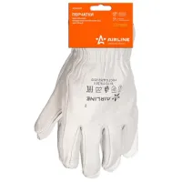 Mănuși de protecție Airline ADWG105 Piele/ White photo 2