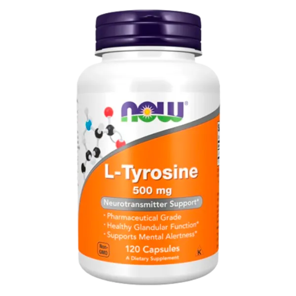 Aminoacizi Now Foods L-Tyrosine (733739001627) 500 mg photo 1 Aminoacizi Now Foods L-Tyrosine (733739001627) 500 mg photo 1