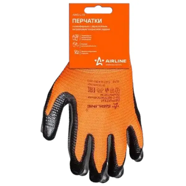 Mănuși de protecție Airline AWG-L-03 Poliester/ Orange photo 3
