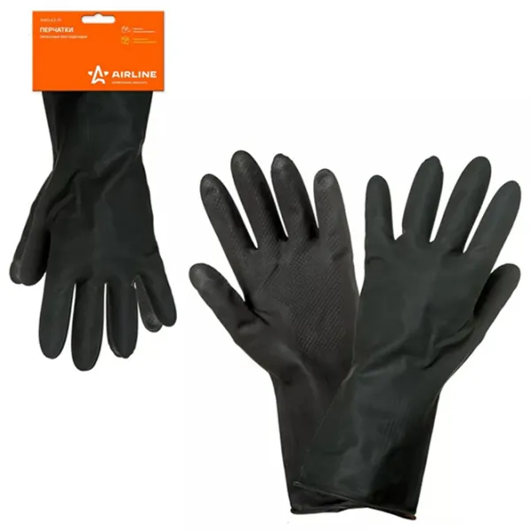 Mănuși de protecție Airline AWG-LS-10 PVC/ Black photo 3