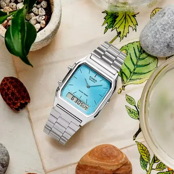 Ceas de mână Unisex Casio AQ-230A-2A1MQYES Cuarț/ 39 x 30 mm photo 4