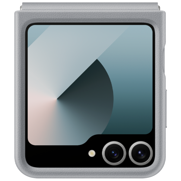 Чехол для смартфона Samsung Galaxy Z Flip 6 Samsung / Back / Экокожа / Серый photo 1