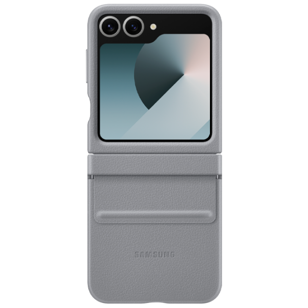 Чехол для смартфона Samsung Galaxy Z Flip 6 Samsung / Back / Экокожа / Серый photo 3