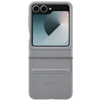 Husă pentru smartphone Samsung Galaxy Z Flip 6 Samsung / Back / Piele ecologică / Gray photo 3