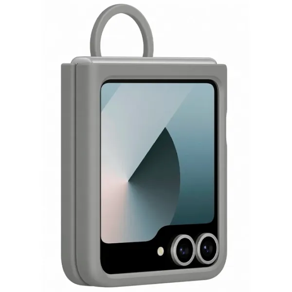 Чехол для смартфона Samsung Galaxy Z Flip 6 Samsung / Back / ТПУ / Серый photo 3 Чехол для смартфона Samsung Galaxy Z Flip 6 Samsung / Back / ТПУ / Серый photo 3