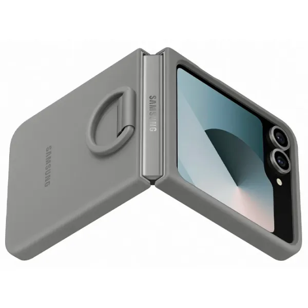 Чехол для смартфона Samsung Galaxy Z Flip 6 Samsung / Back / ТПУ / Серый photo 5 Чехол для смартфона Samsung Galaxy Z Flip 6 Samsung / Back / ТПУ / Серый photo 5