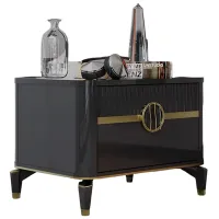 Noptiere Moda Life Bella 47 x 59 x 45/ PAL/ Gray