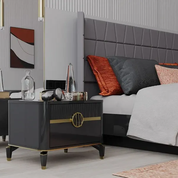 Noptiere Moda Life Bella 47 x 59 x 45/ PAL/ Gray photo 2 Noptiere Moda Life Bella 47 x 59 x 45/ PAL/ Gray photo 2