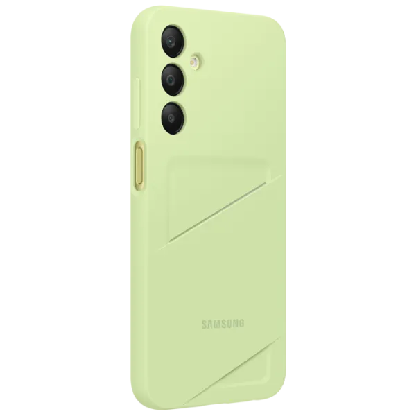 Husă pentru smartphone Samsung Galaxy A25 Samsung/ Card Slot/ TPU/ Lime Green photo 2