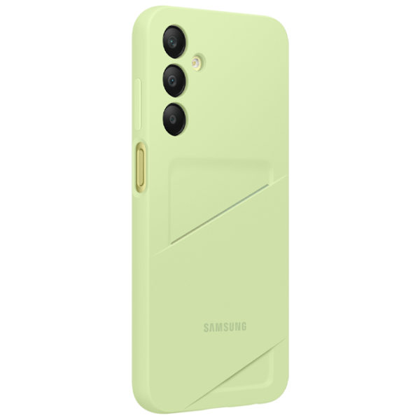 Husă pentru smartphone Samsung Galaxy A25 Samsung/ Card Slot/ TPU/ Lime Green photo 2