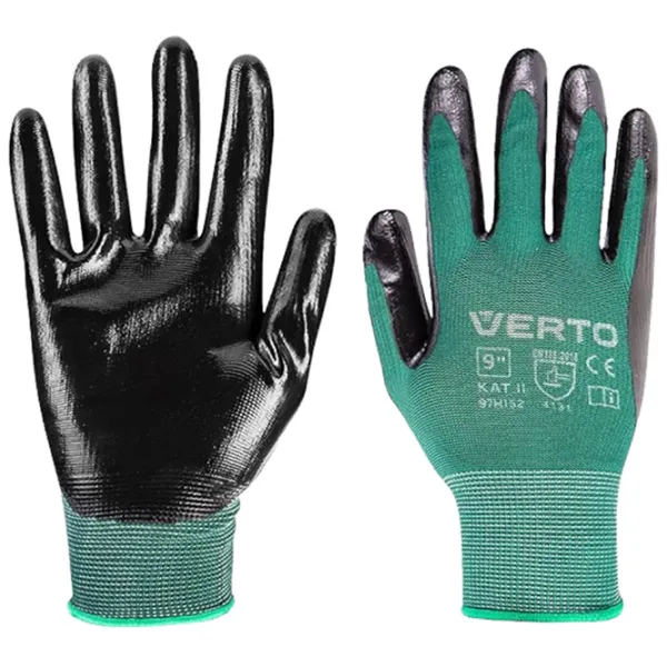 Mănuși de protecție Verto Work gloves Textil/ Green photo 2