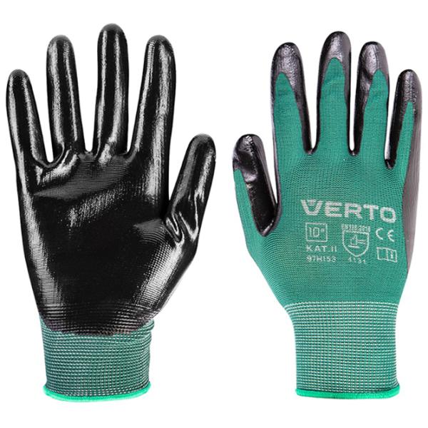 Mănuși de protecție Verto Work gloves Textil/ Green photo 3