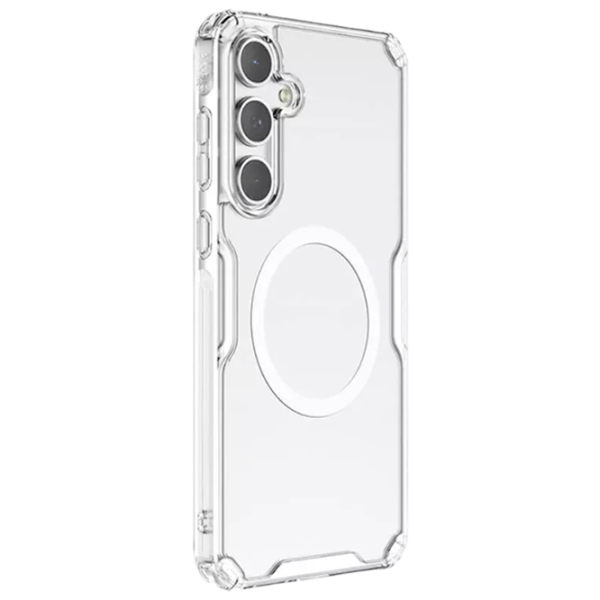 Чехол для смартфона Samsung Galaxy A55 Nillkin/ MagSafe Back/ PC/ Прозрачный White photo 3 Чехол для смартфона Samsung Galaxy A55 Nillkin/ MagSafe Back/ PC/ Прозрачный White photo 3