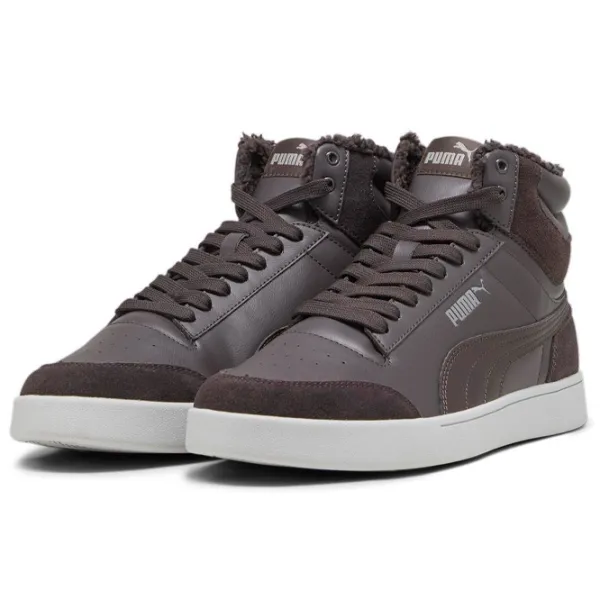 Botine pentru bărbați Puma Shuffle Mid Fur Flat 40.5/ Brown photo 1 Botine pentru bărbați Puma Shuffle Mid Fur Flat 40.5/ Brown photo 1