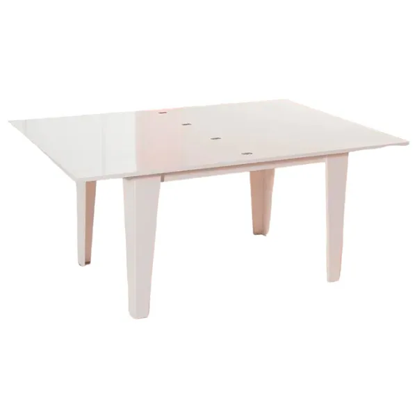 Masă de bucătărie extensibilă Moda Life Bianco PAL/ White photo 1