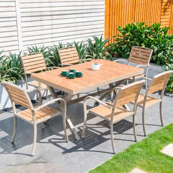 Set mobilă terasă Technoworker Family Aluminiu/ Plastic/ Aluminiu/ Beige photo 4