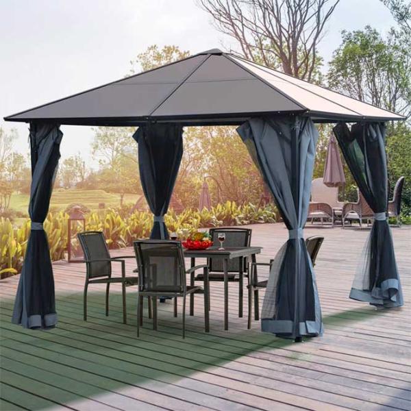 Set mobilă terasă Waltz Home Aluminiu/ Plastic/ Lemn/ Graphite photo 3
