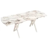 Кухонный стол раскладной Moda Life Castella Меламиновая ДСП/ Белый