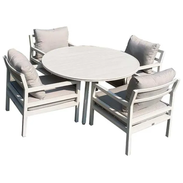 Set mobilă terasă Technoworker Friend Aluminiu/ Plastic/ Aluminiu/ Gray photo 1