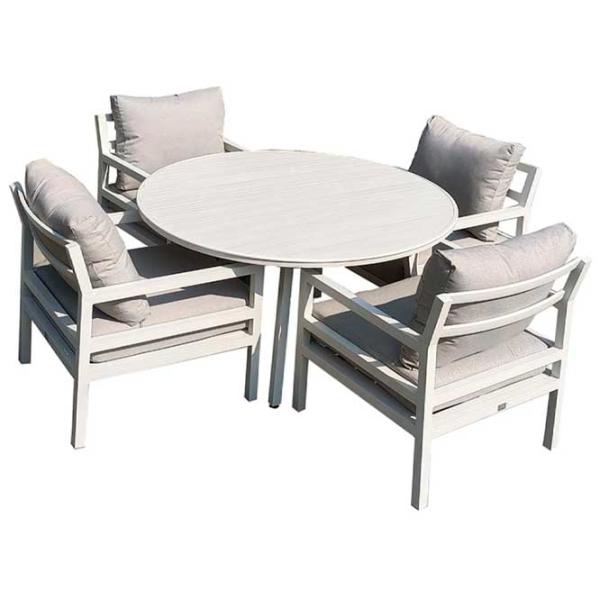 Set mobilă terasă Technoworker Friend Aluminiu/ Plastic/ Aluminiu/ Gray photo 1