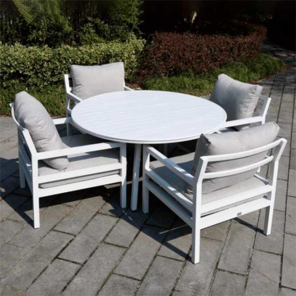 Set mobilă terasă Technoworker Friend Aluminiu/ Plastic/ Aluminiu/ Gray photo 3