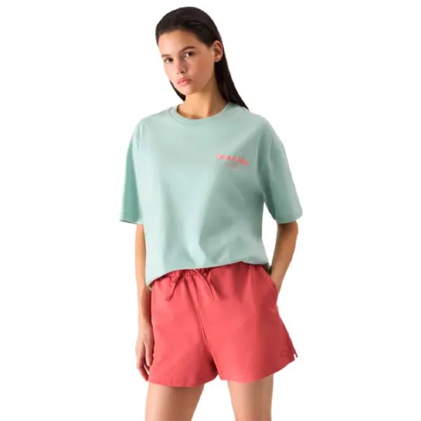 Tricou pentru femei 4F 4FWSS24TTSHF1265 100% bumbac/ Mint photo 1