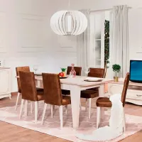 Кухонный стол Moda Life Grand ДСП/ White