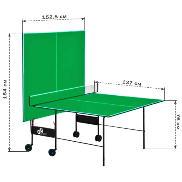Masă de tenis GSI Sport Athletic Strong Gp-3 Green photo 3