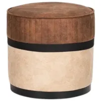 Пуф Moda Life Cross Brown/ Кожа