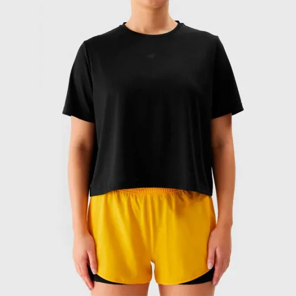 Tricou pentru femei 4F 4FWSS24TFTSF709 95% poliester/ Black photo 3