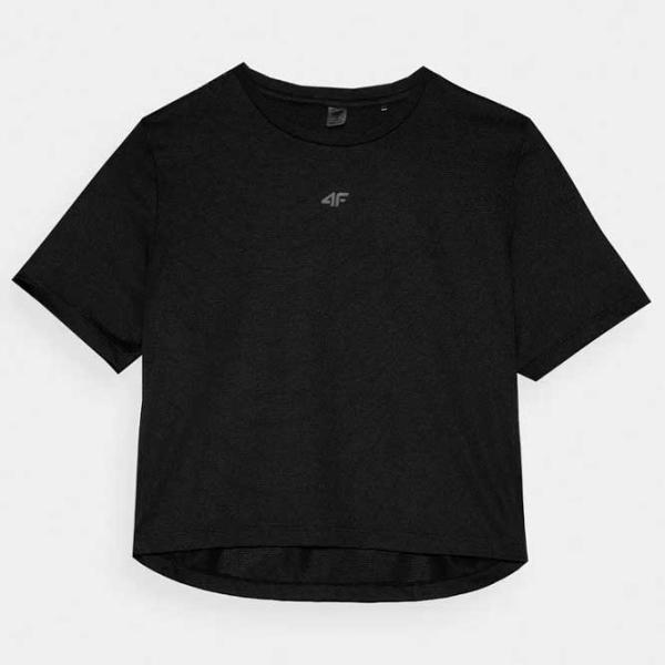 Tricou pentru femei 4F 4FWSS24TFTSF709 95% poliester/ Black photo 2